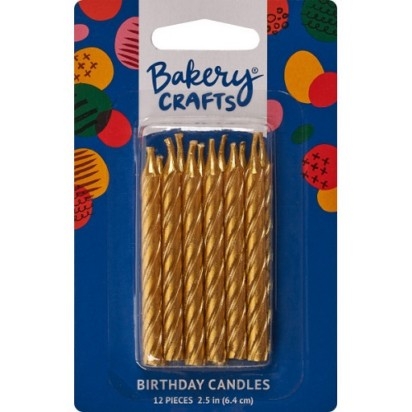 Gold spiral candles