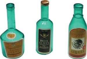 Liquor Bottle Mini Assorted 3 Count