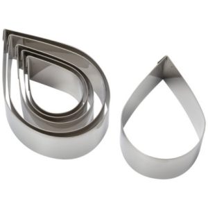 Teardrop Cookie Cutter 6 Piece Set