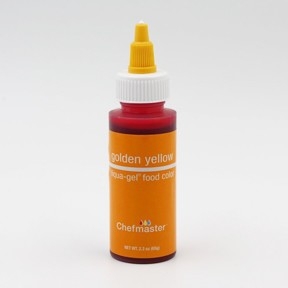 Golden Yellow ChefMaster Gel Color 2.3 oz Bottle