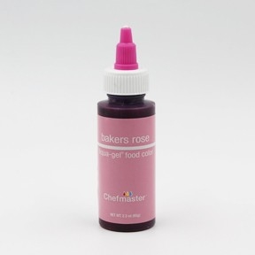 Baker Rose ChefMaster Gel Color 2.3 oz Bottle