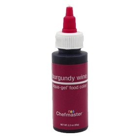 Burgundy Wine ChefMaster Gel Color 2.3 oz Bottle