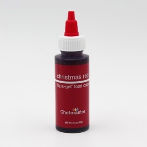 Christmas Red ChefMaster Gel Color 2.3 oz Bottle