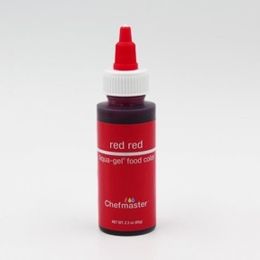 Red Red ChefMaster Gel Color 2.3 oz Bottle