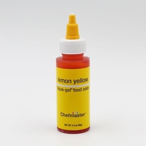 Lemon Yellow ChefMaster Gel Color 2.3 oz Bottle