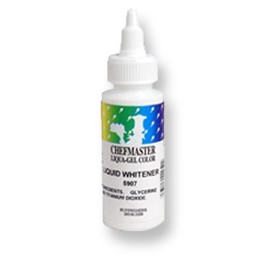 Whitener White ChefMaster Gel Color 2.3 oz Bottle