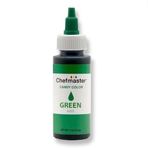 Green ChefMaster Candy Color 2 oz Bottle