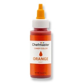 Orange ChefMaster Candy Color 2 oz Bottle