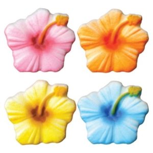 Hibiscus Assortment Sugar Flower 4 Count