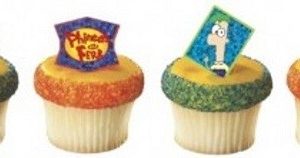 Phineas and Ferb Cupcake Rings 12 Count